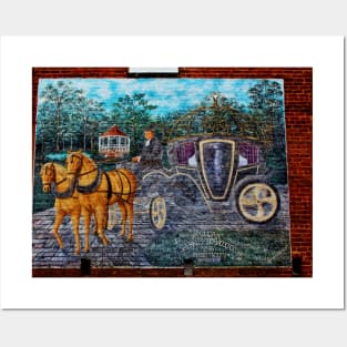 Horse And Carriage Mural Posters and Art